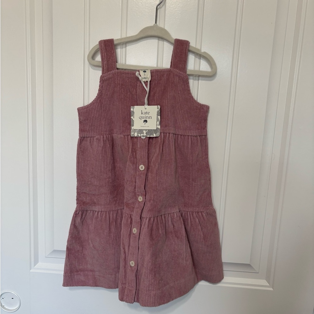 Kate Quinn Mauve Corduroy Button-Down Dress